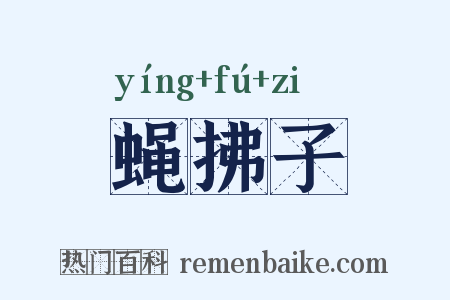 蝇拂子是什么意思的图片
